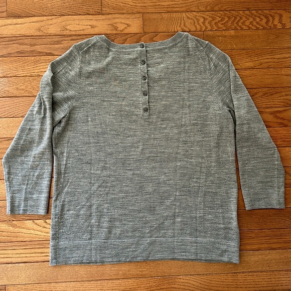 LOFT women’s gray crewneck sweater size XL VGUC - Picture 4 of 10